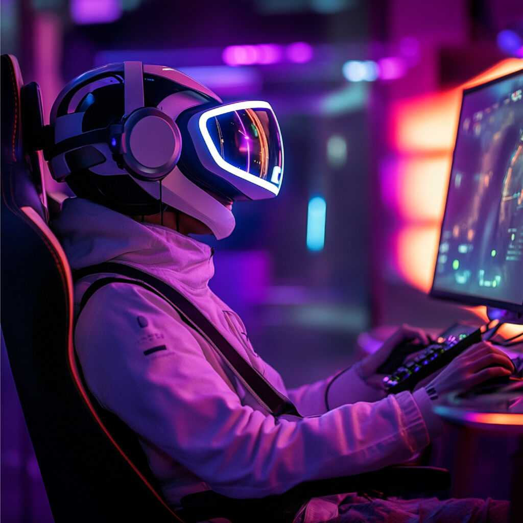 futuristic gaming setup with immersive vr experiences highend equipment dynamic gameplay (1)