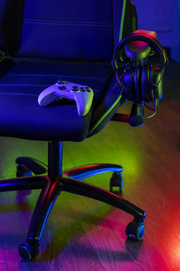 high angle gaming controller chair