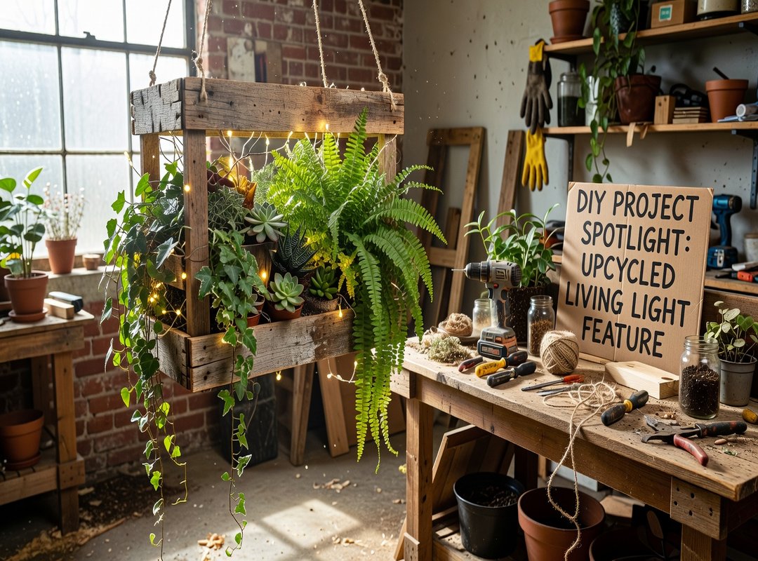 DIY Project Spotlight: The Upcycled 'Living Light' Feature